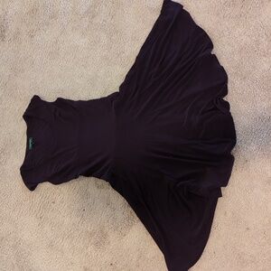 Stretchy fitted cap sleeve fit and flair dress